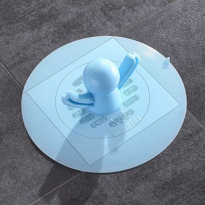 Silicone Floor Drain Cover Home Kitchen Toilet Sewer Deodorant Anti Clogging Bathroom Accessories Large Diameter Cute Sink Plug  by Hs2023