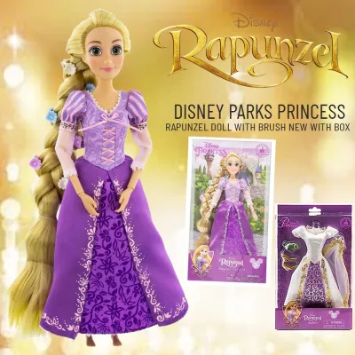 ️นำเข้า USA️ ตุ๊กตาราพันเซล รุ่น Disney Parks (PRINCESS RAPUNZEL DOLL WITH BRUSH) ของแแท้