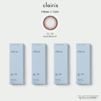 ￼Clairis 1Day: (เช็ต 4 กล่อง 40 ชิ้น) สี Iconic Brown รุ่น CL-03 ICONIC คอนแทคเลนส์รายวันคลาร์ไอริส