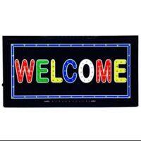 PP ป้ายไฟ LED WELCOME รุ่น YW-05 ขนาด50*26 ซม. อักษร ตกแต่งหน้าร้าน LED SIGN ข้อความ