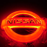 Car Led Logo Light Rear Badge Sticker for Nissan Sylphy Qashqai J10 Teana Altima X-Trail T32 Juke Sentra Almera Versa Emblem