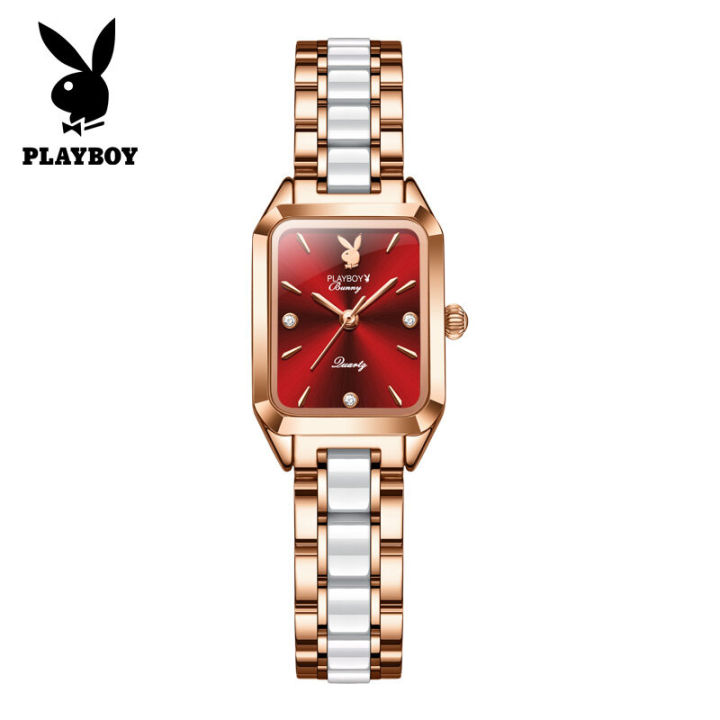 playboy-นาฬิกาข้อมือ-ผญ-กัน-น้ำ-แฟชั่น-นาฬิกาแบรนแท้-สายเซรามิค-พร้อมสร้อยข้อมือ-สร้อยคอ-ชุด-2023-ไหม่