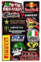 สติกเกอร์ตกแต่งรถ Sticker Logo Motor Sport Racing สปอนเซอร์ U06 ติดรถมอเตอร์ไซค์ บิ๊กไบค์ รถซิ่ง ติดกระจก รถรถยนต์ ติดโช๊ค ติดหมวกกันน๊อค จำนวน 1 แผ่น