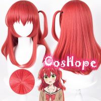 Anime Bocchi The Rock Kita Ikuyo Cosplay Wig 50Cm Pre Styled Red Wig Cosplay Anime Cosplay Wigs Heat Resistant Synthetic Wigs