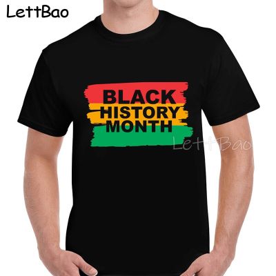 Black History Month Retro Print Cotton Loose Man Sport Tshirt Simple Graphic T 100% Cotton Gildan