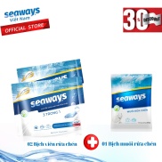 Combo 2 túi viên nén và 1 bịch muối Seaways dùng cho máy rửa chén