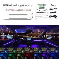 Car ambient light car interior modification led phantom light guide bar sound control neon sign  decoration GL400 Night Lights