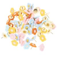 60pcs Convenient Push Pin Replaceable Pushpins Delicate Thumbtacks Home Accessory Clips Pins Tacks