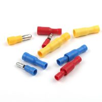 50PCS(25 Set）MPD+FRD PVC Female Male Bullet Butt Connector Insulated Crimp Wire Terminals Audio Wiring Accessories Electrical Circuitry Parts Electric