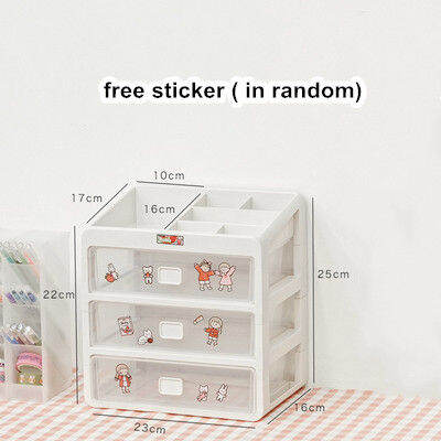 minkys-kawaii-large-capacity-transparent-drawer-type-desktop-organizer-desk-storage-box-pen-holder-school-office-stationery