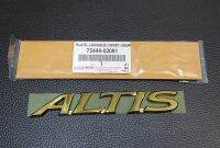 โลโก้ ALTIS สีทอง ใส่กับโตโยต้าอัลตีสปี 2003-2008  ToYoTa Corolla Altisปี 2003-2008 Genuine Parts