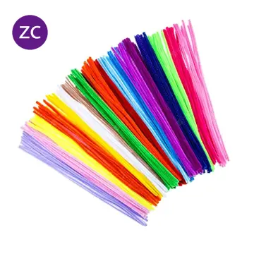 100 Pcs Macaron Colour Pipe Cleaner Stems Colorful Sticks Rod FREE GOOGLY