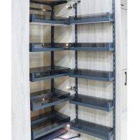 [COD] Wholesale kitchen big monster linkage high cabinet pull basket aviation aluminum glass multi-functional storage deep zero