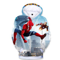 Spidermans เด็กเด็กผู้ชายเด็กผู้หญิงแขนยาว Hoodies 2022เด็กใหม่ใส่สบายในฤดูใบไม้ผลิใบไม้ร่วงการ์ตูน3D พิมพ์สบายๆกีฬาเสื้อกันหนาวมีฮู้ด0367 0000