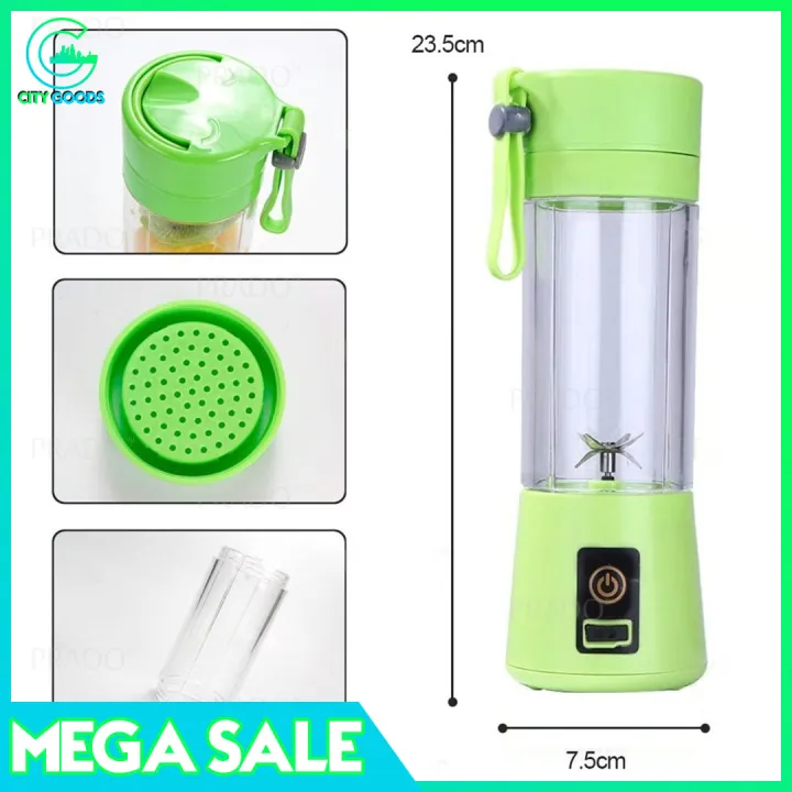 Portable Electric Juicer 380ML Wireless Fruit Extractor Automatic