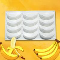 แม่พิมพ์กล้วย 12 ช่อง 12-Piece Banana Mousse Cake Mold By สุวภัทร SWP Shop