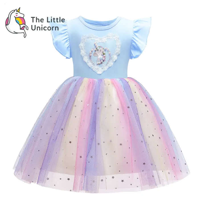 Girl Clothing Unicorn Dress for Kids Girls 7 Year Old on Sale Birthday  Party Gown Rainbow Sequin Mesh Princess Dress 100-150cm | Lazada PH