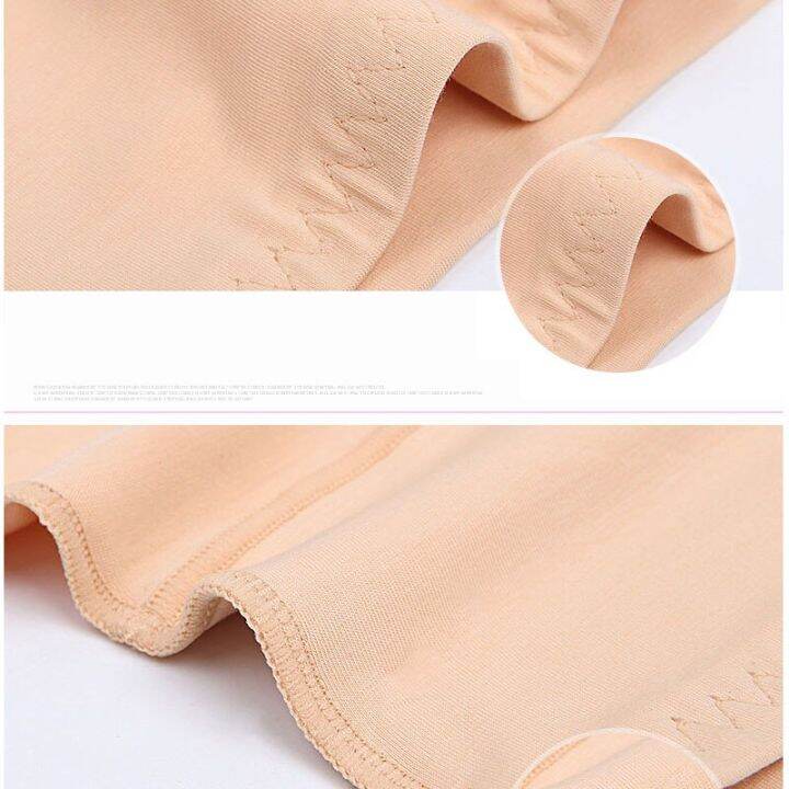 2023-korean-high-waist-cotton-panties-women-body-slimming-underwear-solid-ladies-briefs-breathable-comfort-sexy-female-lingerie