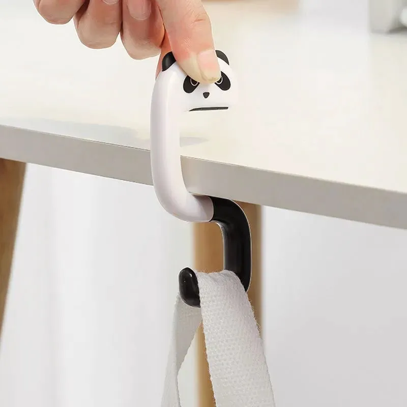 2pcs Travel Portable Plastic Bag Cute Animal Hook for Hanging Decorative  Table Hook