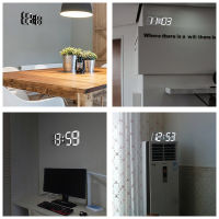 Digital LED Household Wall Watch Clock Date Time Temperature Nightlight Display For Home Living Room Decoration Luminous Desktop