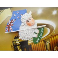 1PC Lovely &amp; Mini Home Decoration 3D Resin Sheep Flag Fridge Magnet New Zealand