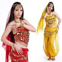 hot【DT】 belly dance costumes for women bollywood indian egyptian dress plus size adults 4pcs