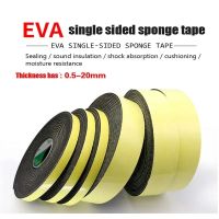 Strong Adhesion Black EVA Foam Sponge Rubber Strip Tape Waterproof Single Sided Adhesive Anti-collision Window Door Seal Strip