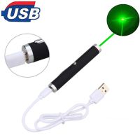 High Powerful USB Green Laser Torch Pointer- 711 5MW 532nm Continuous Line Red dot Laser View 10000m For Hunting