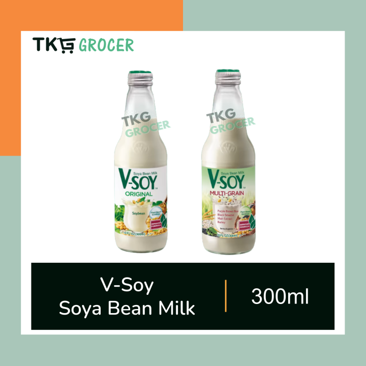 VSOY Soy Bean Milk 300ml Original / MultiGrain Lazada