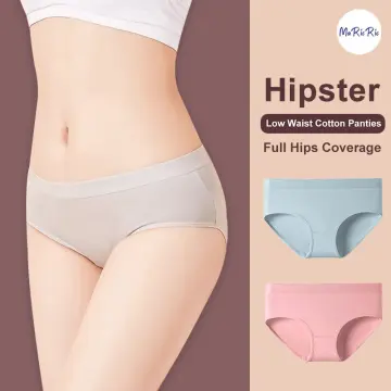 Buy Women's Cotton Ice Silk Seamless Panties Hipster Briefs Ladies  Innerwear Medium Waist Soft and Breathable Elastic Briefs Underwear Free  Size Multi-Color 4 PCS at