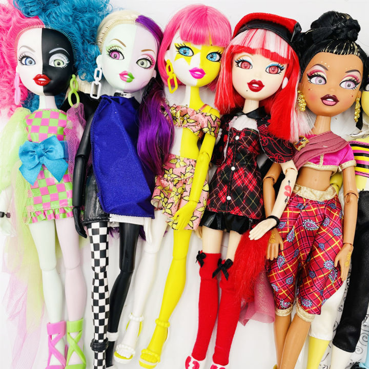 original-dolls-3d-eyes-mgadoll-mutant-girl-fashion-red-blue-pink-black-hair-mixed-skin-11-joints-bratzdoll-beautiful-best-gift
