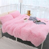 Pink Plush Blanket Soft Fur Faux With Fluffy Throw Blanket Bed Sofa Long Shaggy Warm Bedding Sheet Soft Blankets