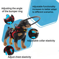 ใหม่ตาบอดสัตว์เลี้ยงป้องกันการชนกันปกแหวนสุนัขปลอดภัยเทียมคู่มือการฝึกอบรมพฤติกรรมเอดส์สำหรับตาบอดสุนัขแนวทางป้องกันการชนกัน