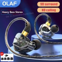 OLAF 3.5mm L Bending Plug Wired Headphones HIFI Bass Earphone in-Ear Headset Gamer Handsfree Earbuds For Xiaomi Huawei Samsung