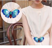 AINAMEISI Vintage Crystal Butterfly Brooch Ladies Large Insect Corsage Fashion Dress Jacket Accessories Cute Jewelry