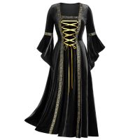 European Medieval Victoria Queen Princess Wedding Party Formal Dress Halloween Women Carnival Court Noble Palace Cosplay Costume