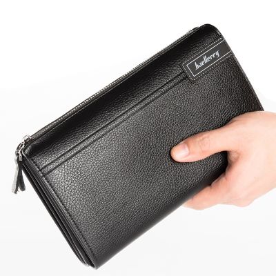 （Layor wallet）กระเป๋าใส่บัตรหลายใบมือถือสำหรับผู้ชาย,กระเป๋าสตางค์จุมากกระเป๋าหนัง PU 39; S กระเป๋าสตางค์ผู้ชายอเนกประสงค์สำหรับใส่กระเป๋าโทรศัพท์