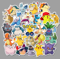 50ชิ้น Pokemon สติ๊กเกอร์คละลาย PVC กันน้ำ