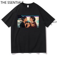 เสื้อยืดผ้าฝ้ายKinnPorsche The Series T Shirt Women/Men Aesthetic Graphic Oversized Cotton Tshirt Unisex Manga Kinn and  LC0Q