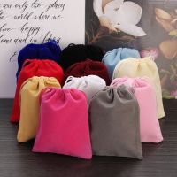 New Velvet Jewelry Pouch Drawstring Bags For Gifts 12x10cm Small Velvet Bags 2023 Packaging Organza Bag Wedding Decoration Pouch