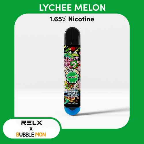 RELX Bubblemon Disposable Pod Lychee Melon Lazada Indonesia
