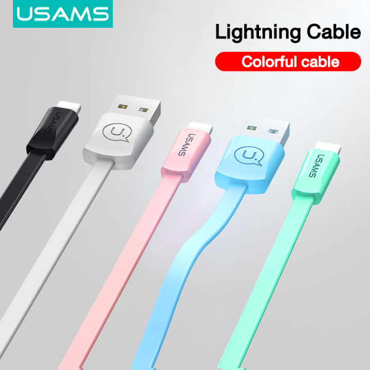 USAMS Type-C/Micro/Lightning Charging Cable For Phone Charger Colorful Cable  2A 