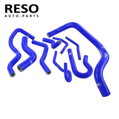 RESO-- Blue 9 Pcs Silicone Radiator Hose Kit Coolant Hose Kit For Honda CIVIC SOHC D15 D16 EG EK 92-00
