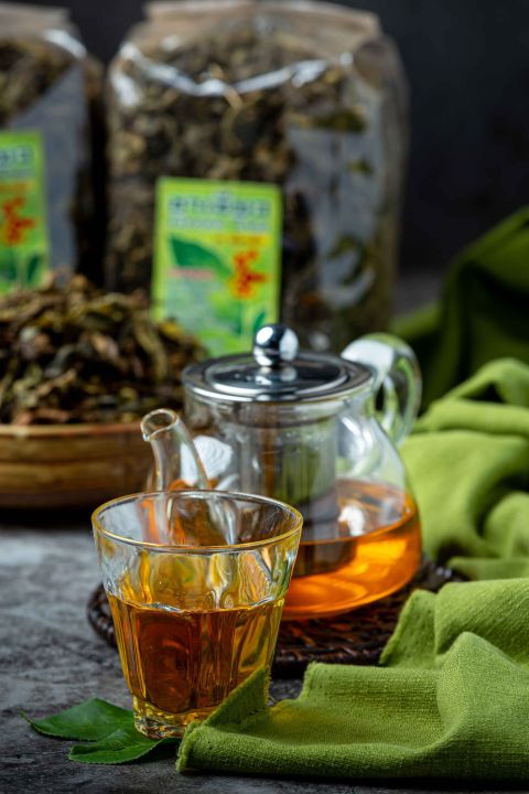 แพคคู่สุดคุ้ม-ชาเขียว-200-กรัม-x-2-ห่อ-ชาเขียวใบหลวม-ชาจีน-สำหรับชงร้อน-ใบชาเขียว-100-ส่งตรงจากไร่ชาเชียงใหม่