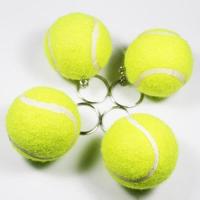 New Arrival Creative Artificial 3D Tennis Ball Pendant Keyring Lovely Key Chain