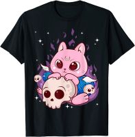 น่ารัก Anime Kawaii Cat ความงาม Kawaii Pastel Goth เสื้อผ้าเสื้อยืด S-5XL