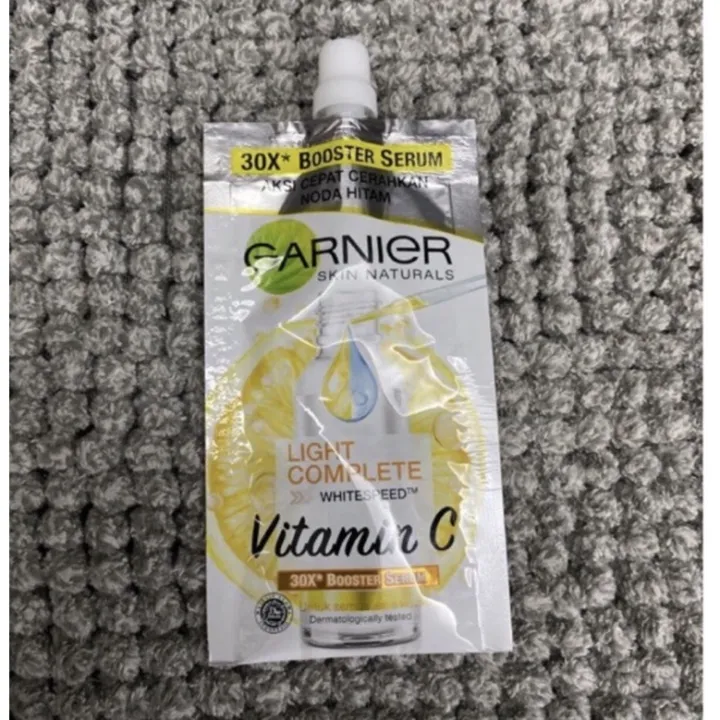 Brand New Authentic Garnier Light Complete Vitamin C Booster Serum 30ml Bottle 7 5ml Sachet Lazada Ph