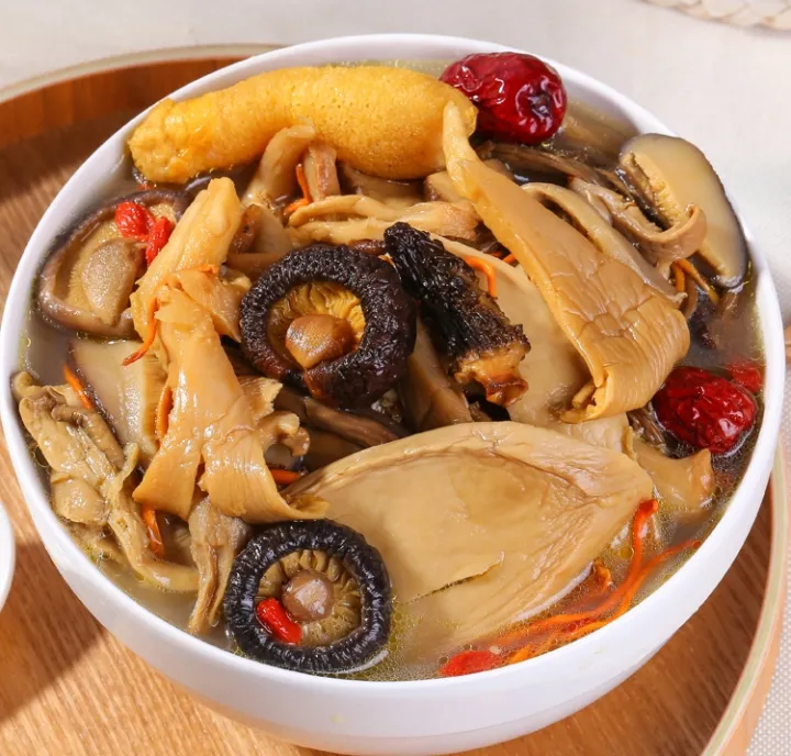 Yunnan colorful mushroom soup packets Morchella specialty mushroom soup