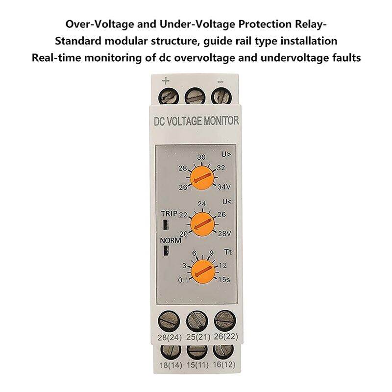 Voltage Monitoring Relay Overvoltage Undervoltage Protector 220VAC 50 60hz 3leds For Motor Central Air Conditioner Lifts Air Compressor