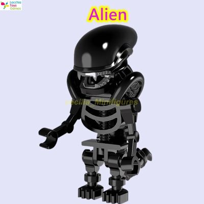 LT【ready stock】Compatible With Minifigures Alien VS Predator Garage Kits Building Blocks Toys For Children1【cod】